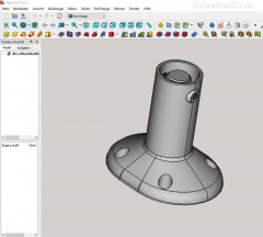 Konstruktion Sitzhocker - Pendelhocker im CAD-Programm FreeCAD