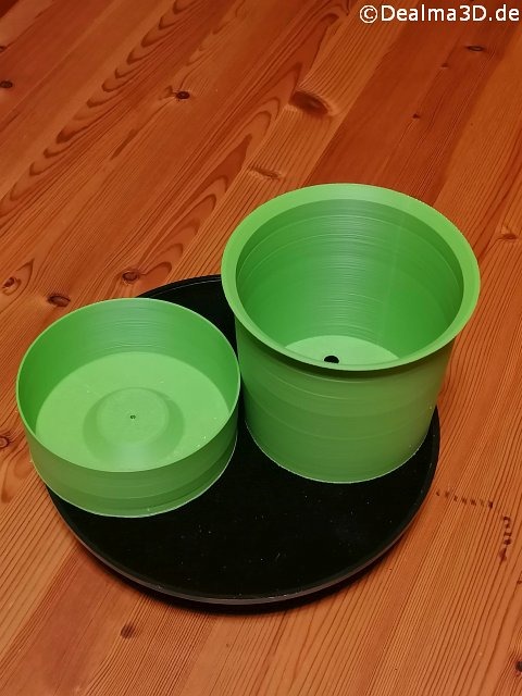 Outdoor Blumentopf mit Untersetzer für das 3D-Duckprojekt Outdoor Blumenkasten