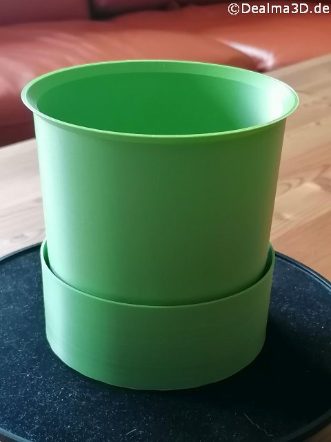 Outdoor Blumentopf - UV Beständig aus ASA Filament individuell im 3D-Druckverfahren hergestellt.