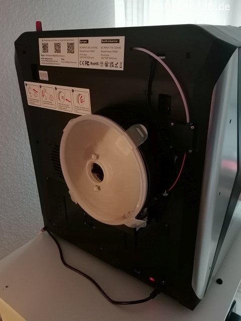 QIDI X-MAX 3 TECH | Rückansicht 3D-Drucker